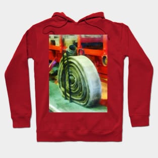 Coiled Hose on Fire Truck Hoodie